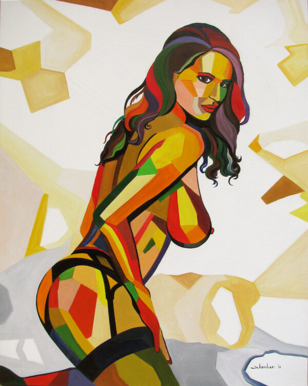 Dipinto - Sesto senso 2016, olio su tela, 80x100,8 cm