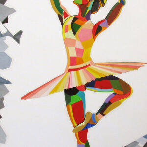 Dipinto - La Danza 1, 2017, olio su tela, 80x155,4 cm