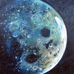 Dipinto serie mista - Luna 2007, olio su tela, 65x80 cm