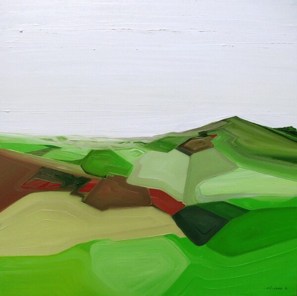 Dipinto serie mista Surreale scenario oltrenatura 2011, olio su tela, 88x88 cm