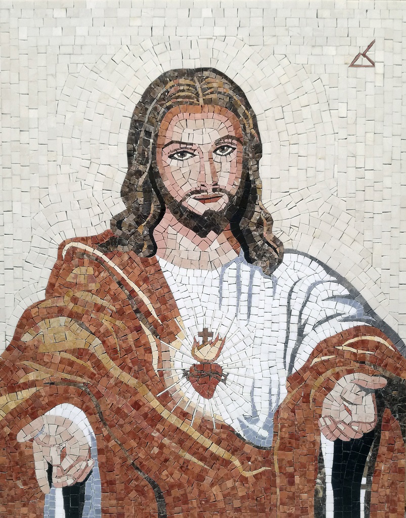 Mosaico sacro, Sacro cuore di Gesù